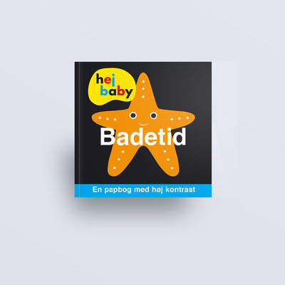 Hej baby – Badetid - pegebog til de allermindste med høj kontrast